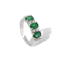 Anello Mirco Visconti Donna in Oro bianco Smeraldo BG49/S-15